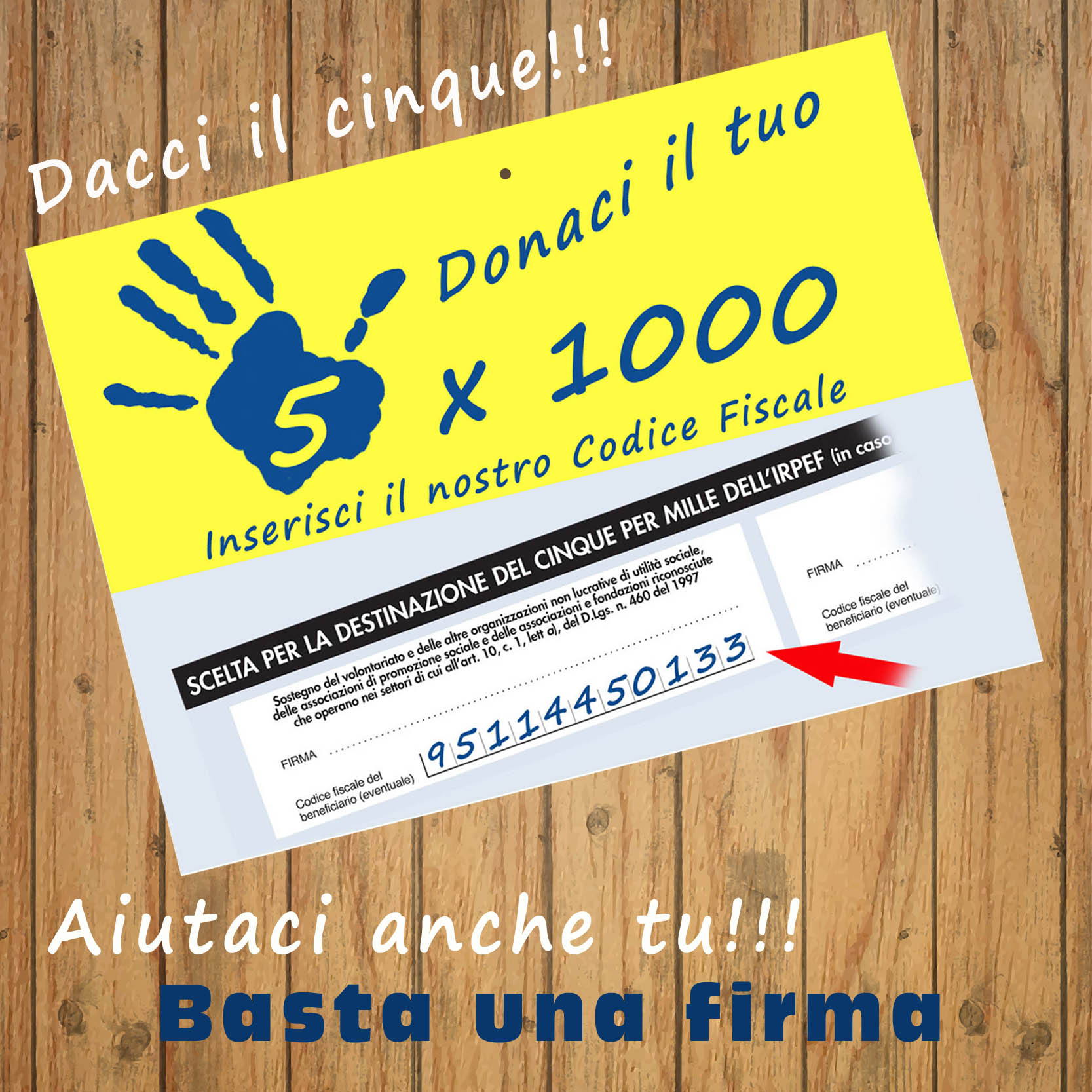 Donaci il tuo 5 x mille